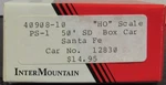 Intermountain Ho Kit #AT&SF-10 50 PS-1 Box Car Santa Fe Chief Atsf #31342. Fixed Price $15.00.