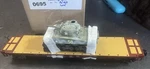 Mth Premier Us Army P.r.r. #473280 Flat Car W/ Sherman Tank Military O Gauge. Fixed Price $109.00.