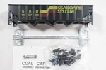 Roundhouse Seaboard Coast Line 40FT 3-BAY Rib-side Hopper #160783 New Kit. Fixed Price $7.99.
