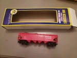 Ho Scale & 7921 Dixie Line Red Coal Load Train Car W Box? Ahm?, As Is. Fixed Price $5.00.