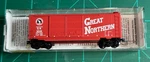 Micro-trains 23200 Scale, Great Northern Gn 40 Ft Double Door Std Boxcar 3249. Fixed Price $10.95.
