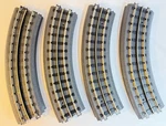 Mth Realtrax Gauge 0-31 Curve Tracks Rail Lot Of 8 Great Condition. Fixed Price $34.87.