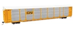 Walthers Proto Ho Scale 89' Bi-level Auto Rack Canadian National Gtw #504100. Fixed Price $78.98.