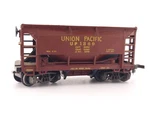 *read* Ahm Ho Scale Union Pacific 23' Ore Car UP1369 W/load Model Train. Fixed Price $11.95.