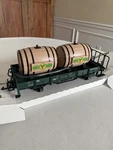 Very Rare New Lgb 45230 Jubilee Wine Barrel Car From 1990 With Steel Wheels. Fixed Price $159.00.