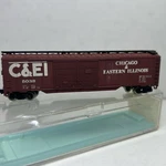 Scale Atlas 2336 Chicago & Eastern Illinois 50' Double Door Boxcar 5038. Fixed Price $14.99.