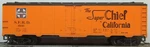 Train Miniature Santa Super Chief 40' Steel Reefer Rtr Mw Kd's Car # 35041. Fixed Price $11.99.