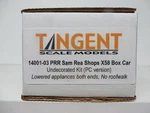 Tangent -ho Prr Sam Rea Shops X58 Box Car "undecorated" Kit (pc Version) Nib. Fixed Price $59.46.