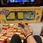 Mth M&m's Box Car Gauge Green Yellow 40 Advertising Model Railroad. Fixed Price $79.00.