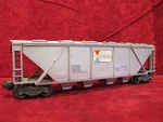 Vintage Lionel #6346-56 Alcoa Aluminum Bay Covered Hopper Car -o GAUGE.#4. Fixed Price $27.50.
