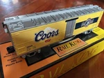 Coors Brewing Modern Steel Side Beer Ice Reefer - Scale Mth Railing New Rare. Fixed Price $129.95.