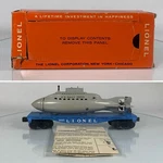 Lionel Gauge 1960-1962 Postwar 3830 Us Navy Submarine Flat Car Orig Box. Fixed Price $275.00.