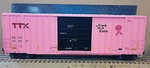 Atlas #3007419- Ttx "on Track For Cure" Gunderson 50' High Cube Box Car. Fixed Price $174.99.