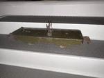 Marx Army Supply * Flatcar (for Tank Load) Tin Train Car. Vintage. Fixed Price $110.00.
