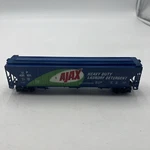 Tyco Scale Blue Ajax 54' Covered Hopper Car Up #431101 - Ex. Fixed Price $19.99.