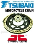 Kawasaki ER5 97-06 Tsubaki RQ2 Gold X-ring Chain & Jt Sprocket Kit. Fixed Price $159.65.