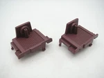Lionel 600-9398-008 Coal Dump Car End Platforms, Red Oxide Color,two Pieces, Nos. Fixed Price $6.50.