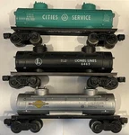 Postwar Lionel Tank Car Lot 6465-110, (ll), (early Var.) Great Cond.. Fixed Price $79.99.