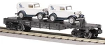 O-gauge Mth C&o Die-cast Flatcar W/ Ertl '32 Panel Vans 30-8304. Fixed Price $59.99.
