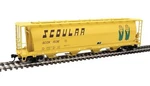 Walthers Mainline Scale 59' Cylindrical Hopper Scoular Scox #1536. Fixed Price $39.99.