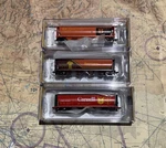 Bachmann Silver Series Scale Government Of Canada 4 Bay Grain Hoppers Set 3. Fixed Price $59.99.