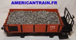 Brown Lgb Scale Low Ride Loading Freight Car. Fixed Price $52.51.