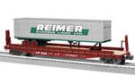 Lionel 2326380 Die-cast Canadian Pacific 50 Flat Car W/ Reimer Trailer O-scale. Fixed Price $125.00.