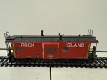 Overland Models Inc Rock Island Bay Window Steel Caboose #17100 Ho Brass. Fixed Price $289.99.