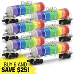 6-PIECE Gauge Canadian National Modern Tank Car Dealer Pack. Fixed Price $208.98.