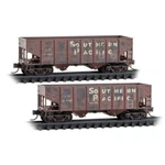 Micro Trains Scale 33' Twin Bay Hoppers Southern Pacific Weathered 98305094. Fixed Price $51.39.