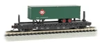 16752 Flat Freight Wagon Transport Trailer Piggyback Truck B&o Bachmann 1/160. Fixed Price $67.30.
