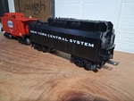 Lionel New York Central System Whistle Tender And 36553 Illuminated Caboose. Fixed Price $50.00.