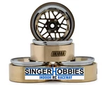 Injora YQW-MW1308SR 1.3" Moduwheel Brass & Alum Micro Rock Crawler Beadlock 43G. Fixed Price $33.99.