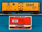 6-17746 Lionel Santa Reefer Scale Atsf New. Fixed Price $79.95.