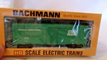 Ho Scale Bachmann 41' Box Car, Penn Central, Green, #160502 Bnos. Fixed Price $24.00.