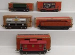Lionel Gauge Vintage Car Assortment: 657, 654, 2812X, 620, 659 /box. Fixed Price $44.79.