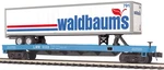 O-gauge Mth Long Island Flatcar W/ 48' Trailer (waldbaums) #8001. Fixed Price $89.99.