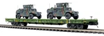Mth Premier 20-95461 Us Army 60' Flat Car W/(2) Humvee Vehicles #40135 New. Fixed Price $199.99.
