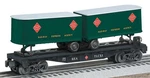 Lionel Scale 6-26065 Flat Car With Piggyback Trailers Rea. Fixed Price $49.99.