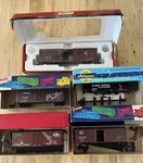 Nib Assorted Roundhouse And Atlas Boxcars Branch Line Athearn Hopper. Fixed Price $39.95.