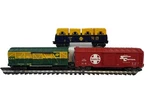 K-line 640-1060- Atsf Box Car, 521302- Cnw Stock 5611- Astf Gondola. Fixed Price $40.00.