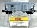 Micro-trains Z Sc 2-BAY Covered Hopper Car Atchison Topeka & Santa Fe 53100074. Fixed Price $25.95.