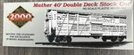 Proto 2000 Kit #21381 Mather 40 Single Deck Stock Car Cb&q 50076 Nib. Fixed Price $13.99.