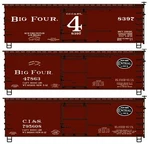 Accurail 8189 Ho Scale 36' Double Sheath Boxcar Kit Pack Big Four Ccc&stl And. Fixed Price $59.99.