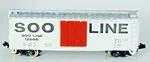 CB54: Scale Atlas No. 3323 40' Plug Door Boxcar Soo Line #12056. Fixed Price $21.95.
