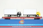 Athearn Ho Scale Atsf Santa Fe 60' Flat Car W/ Ford Box Van Truck Load. Fixed Price $48.00.