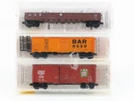 Scale Micro-trains Mtl Gtw Bar Cn Box Car, Reefer & Gondola 3-PACK. Fixed Price $59.95.