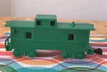 Marx Gauge Green Western Pacific Caboose With Very Faded Lettering Wp 643. Fixed Price $12.00.