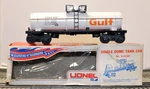 Lionel 6-9150 Gulf Tank Car With Pw Aar Trucks From 1970. Fixed Price $85.00.