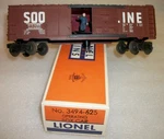 Lionel Postwar Scarce 3494-625 Soo Line Operating Box Excellent+ Repro. Fixed Price $475.00.